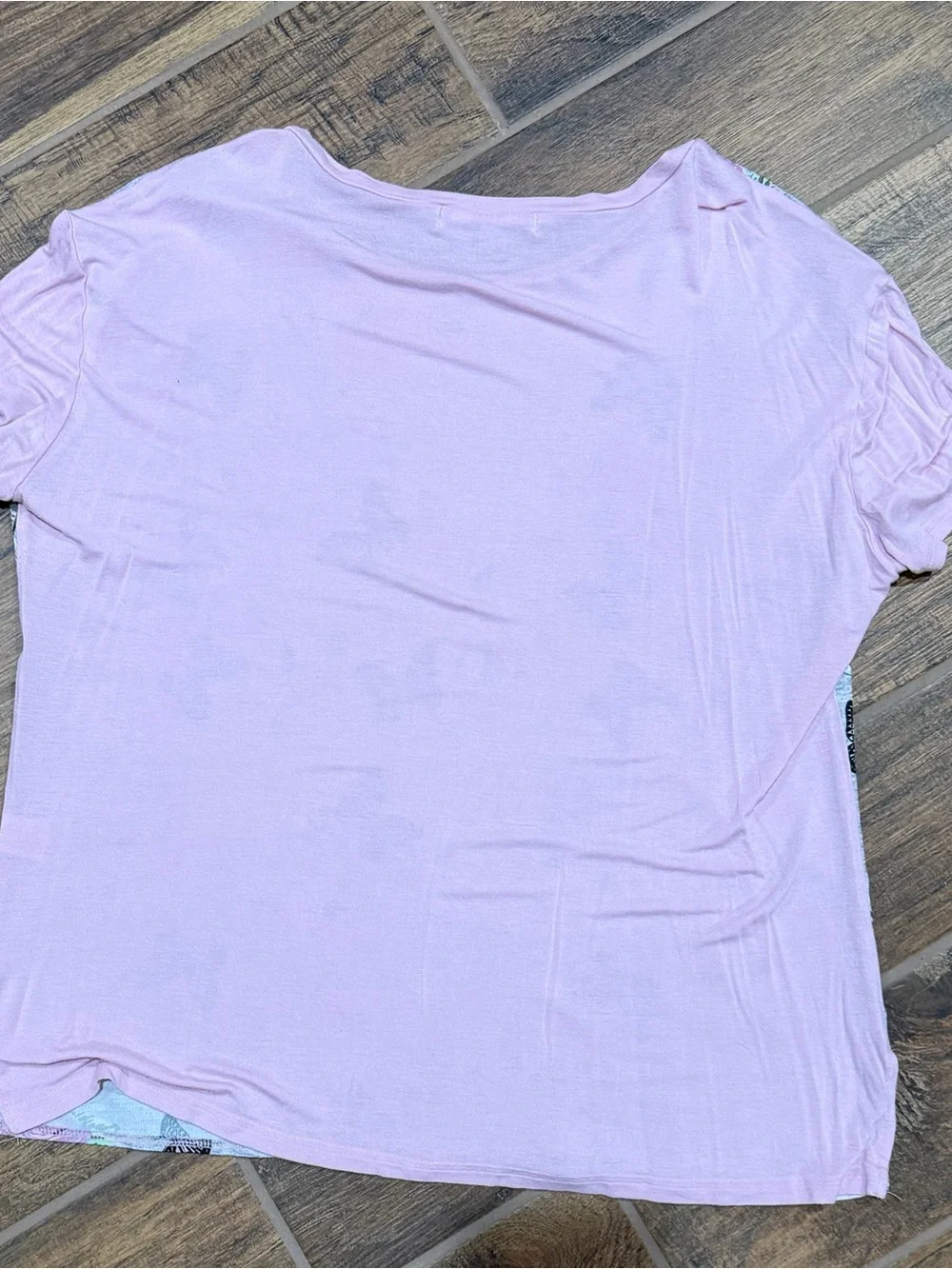 Absolutely Famous Pink Floral & Butterfly Short Sleeve Tee - Picture 2 of 3